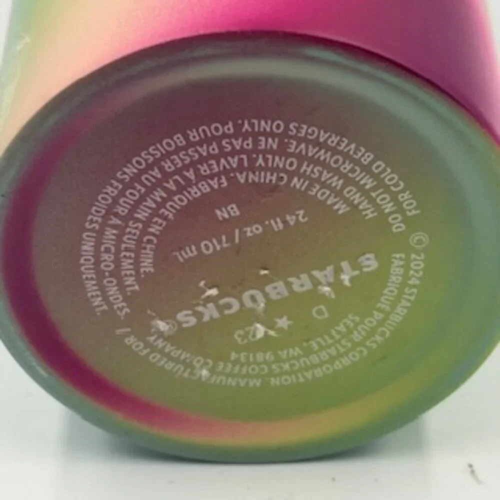 NEW‎ Starbucks Stainless Steel Tie-Dye Tumblers 24 Oz Lids And Straws